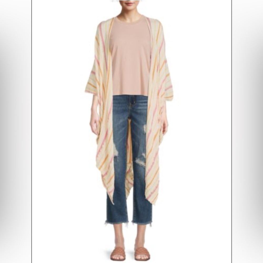 NWT Saks Fifth Avenue Ruana Kimono Size One Size